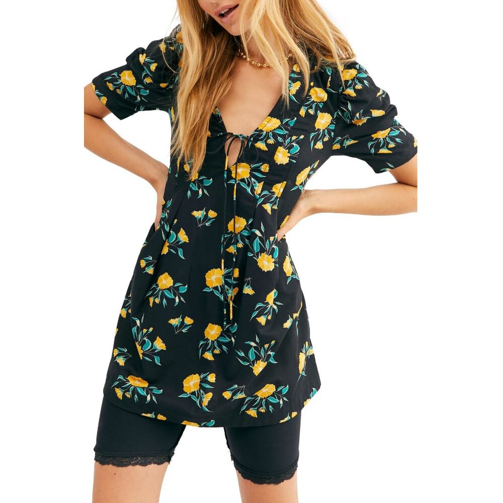 Free People, Adelle Tunic, Blac, Size XS, NWT